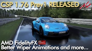 CSP 1.76 Preview 1 Rain RELEASED | AMD FidelityFX Support and New features | Assetto Corsa Mods