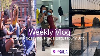 Weekly Vlog | Skateboarding With Friends + New Prada Bag + Working an hourly job