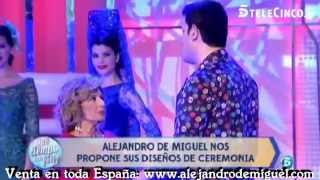 Vestidos de ceremonia a medida Alejando de Miguel venta toda España