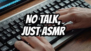 ASMR Work with me Rapid Typing Sounds and Chewing Gum, No Talking