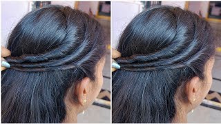 Most beautiful bride hairstyle for weddings_ Simple & quick hairstyle tutorial for girls #hairstyles