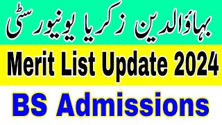 Bahaudin Zakariya University New FATA Merit list Update 2024 |BZU Quota Merit list Check Online 2024