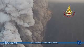 Lo Stromboli torna a fare paura