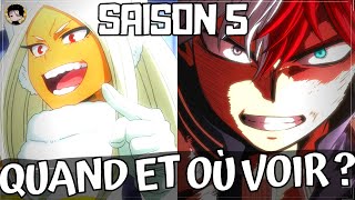 OÙ ET QUAND REGARDER LA SAISON 5 DE MY HERO ACADEMIA ?! VOIR MHA SAISON 5 EPISODE 1 GRATUIT !