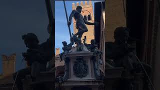 The Neptune Fountain in Bologna Italy.  #short #shorts