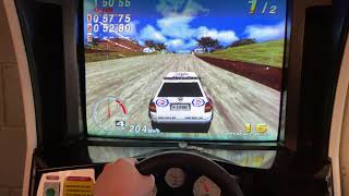 Arcade SEGA RALLY CHAMPIONSHIP automatic practice desert run