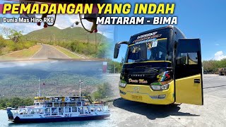 TRIP NAIK BUS DENGAN VIEW YANG INDAH ! Trip Mataram - Bima Bus Dunia Mas