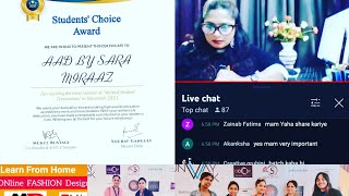 ONLINE FASHION DESIGNING  COURSE  💯 support  you for ur successes // SARA MIRAAZ KHAN