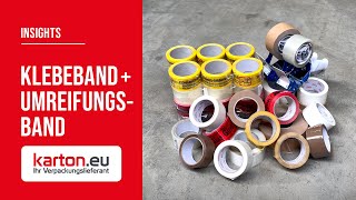 Klebeband & Umreifungsband | Insight | karton.eu