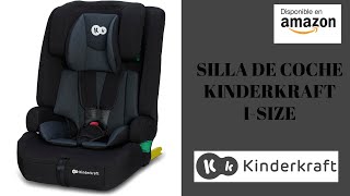 Kinderkraft SAFETY FIX 2 I-SIZE 75-150 cm Silla coche grupo 1 2 3 isofix, Asiento niño coche, Negro