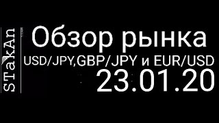 Обзор рынка форекс сегодня 23.01.20 GBP/JPY, USD/JPY, EUR/USD