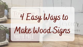 Craft Show Fall Festival Prep PT 2 | How to  Make Wood Signs 4 Ways | Vinyl Cutter HowTo| IOD Stamps