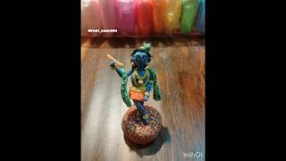 Shri Krishna🦚 Clay making#viral#clayart #ytshorts #religion #art #radheradhe #krishna #shorts#yt 🔱🎨🚩