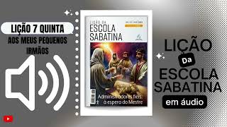 Lição da Escola Sabatina em áudio, QUINTA 16/02/2023- ""Considere Jó""