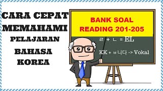 BELAJAR BAHASA KOREA || PEMBAHASAN SOAL EPS-TOPIK READING 201-205