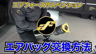 車高調一体型エアバッグ交換方法＜エアフォースサスペンション＞