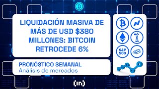 Liquidación masiva en Bitcoin tras corrección de un 6% 📈 Análisis de mercados