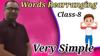 Class 8th english words rearranging ● Class 8th english grammar words rearranging #wordsrearranging