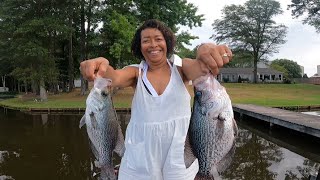 Lady Dryzdale Fishing Lake Oconee.  I Think She Likes Me