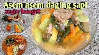 Asem asem daging sapi seger banget