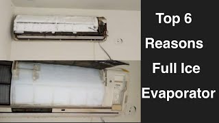 Top 6 Reasons of AC Evaporator Extra Ice | All About Electricity