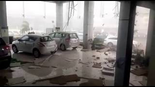 Maruti Suzuki NEXA showroom got destroyed