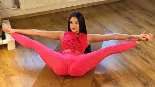 Real Time | Yoga & Roller Massage for Beginners | Easy & Healthy with Mirra #contortion#yoga#stretch