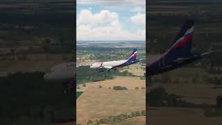 Amazing Aeroflot Airbus A320 Flight Landing at Hannover Airport #aviation