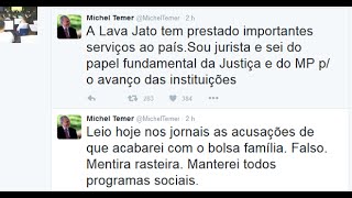 Temer retorna a Brasília na véspera da votação do impeachment