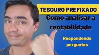 TESOURO DIRETO PREFIXADO Rende total ou individual - Como calcular?