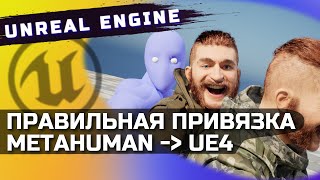 ПРАВИЛЬНАЯ ПРИВЯЗКА ГОЛОВЫ METAHUMAN К UE4 СКЕЛЕТУ | UNREAL ENGINE 5