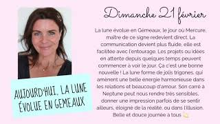 🌙 Horoscope lunaire : dimanche 21 février 2021 🌟