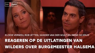 REACTIES op uitlatingen WILDERS over HALSEMA "Wilders gaat over zijn eigen woorden" | Bar Laat