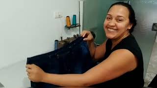 Como apertar cintura de calça jeans