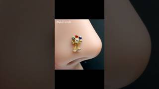 beautiful nose pin #design #nose#shorts #youtubeshorts #vairalvideo #youtube #shortsvideo #jewellery