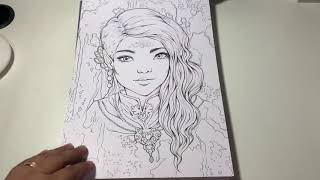 sakuems dark fantasy coloring book flip