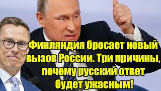 Финляндия бросает новый вызов России. Три причины, почему русский ответ будет ужасным!