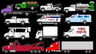 Commercial Vehicles - Trucks & Vans - The Kids' Picture Show (Fun & Educational Learning Video)