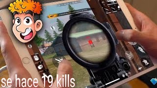 THEDONATO ENSEÑA  SUS MANOS JUANDO *FREE FIRE* I SE HACE 19 KILLS