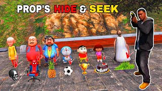 GTA 5 : Shinchan, Dora and Franklin Playing Prop Hide and Seek in GTA 5 Tamil !