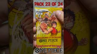 🏴‍☠️ One Piece Pack Opening 23 of 24! Kingdoms of Intrigue OP-04 #onepiece #shorts #waifu #luffy