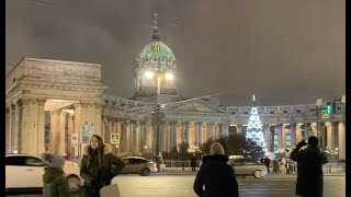 Saint Petersburg winter live