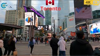 Walking Tour Yonge Street Toronto 4K | Virtual Tour Downtown Yonge St. Toronto Canada