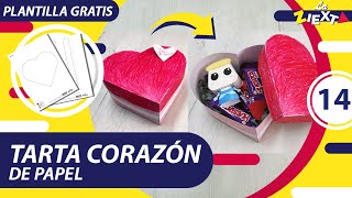 DIY TARTA CORAZÓN de PAPEL SAN VALENTÍN - Manualidades para NIÑOS