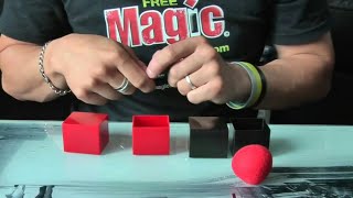 Insanely visual "PARABOX" sponge ball magic trick