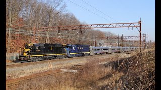 NJ Transit Tri State Santa Train at Denville Junction in New Jersey - 12/9/23