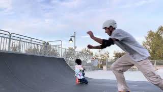 First Day On Vert Ramp (Scared to Drop in)