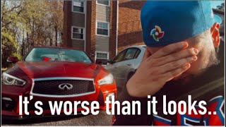 Ricer Infiniti Q50 Owner Ruins Luxury Car with Stance.. Needs a lot of work !!