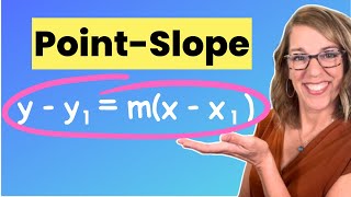 Equation Of A Line With Point-Slope Formula | Use Point-Slope To Find Equations of Lines