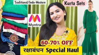 Myntra Haul/Myntra Kurta Sets Haul/Rakshabandhan Outfits/kurta sets Haul/#myntra#myntrahaul#kurtaset